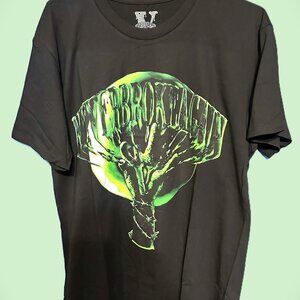 Vlone X Never Broke Again Slime Black T-Shirt (Large)